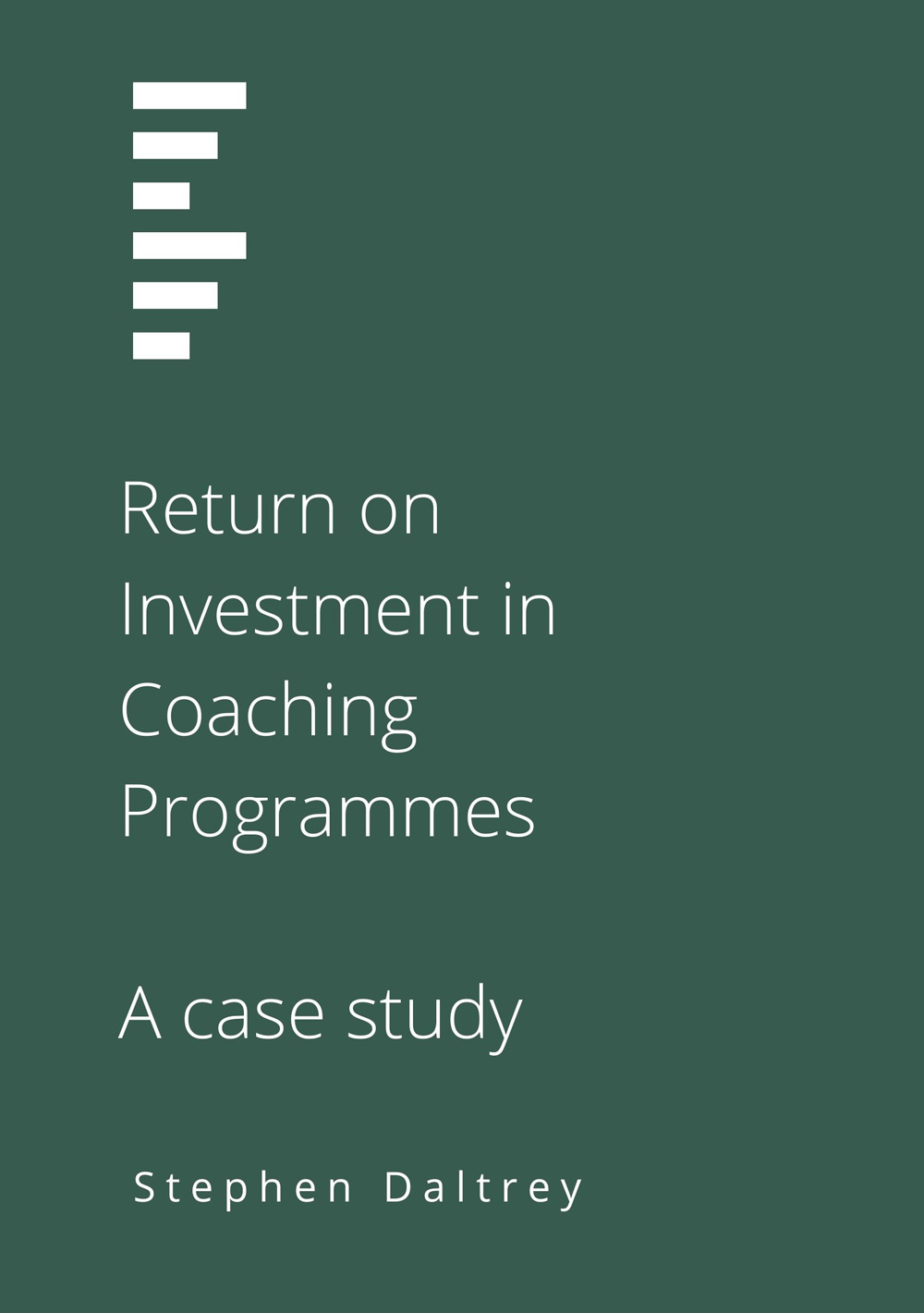 Return On Investment - book cover